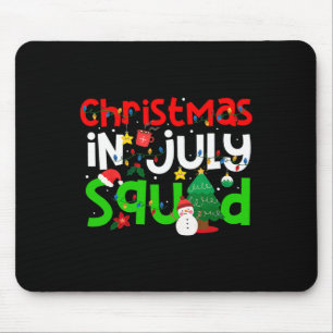 Christmas In July Squad Funny Summer Xmas Men Wome Mouse Pad