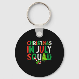 Christmas In July Squad Funny Xmas Men Women Kids  Key Ring