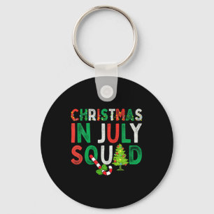 Christmas In July Squad Funny Xmas Men Women Kids Key Ring