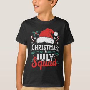 Christmas In July Squad Shirt Family Vacation Summ