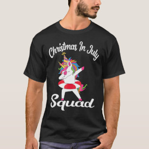 Christmas In July Squad Summer Xmas Cute Dabbing U T-Shirt