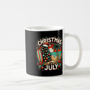 Christmas In July Summer Beach Vacation Xmas Coffee Mug