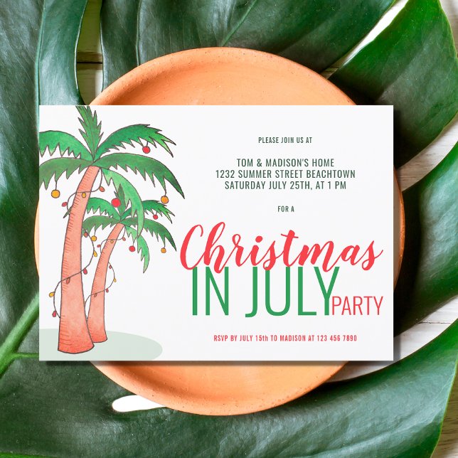 Christmas in July Summer Party Invitation (Creator Uploaded)