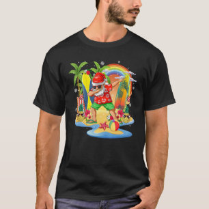 Christmas in July  Summer Santa Beach Hawaii Surf T-Shirt