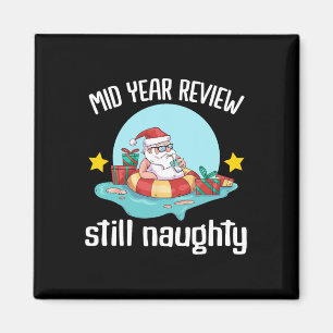 Christmas In July Summer Santa Claus Beach Hawaii Magnet