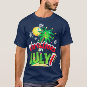 Christmas in July Summer Vacation Beach Party Fami T-Shirt