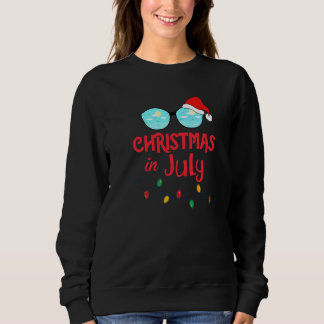 Christmas In July Summer Vacation Sunglasses With  Sweatshirt
