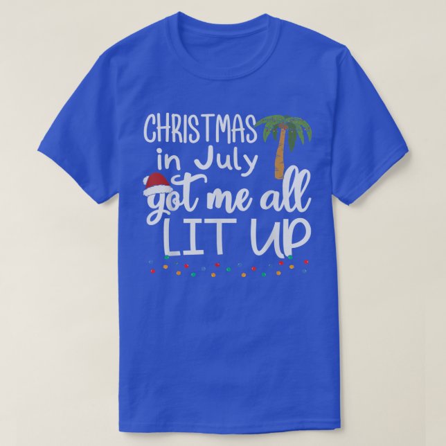 Christmas In July Summer Xmas Decoration Men Women T-Shirt (Design Front)