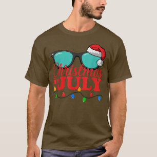 Christmas in July  Sunglasses Beach Summer Vacatio T-Shirt
