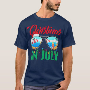 Christmas in July Sunglasses, hats, Santa beach T-Shirt