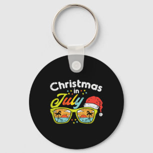 Christmas In July Sungles Santa Beach Summer Summe Key Ring
