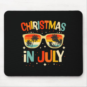 Christmas In July Sungles Summer Beach Vacation Xm Mouse Pad
