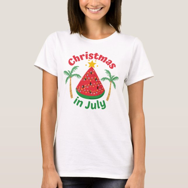CHRISTMAS IN JULY T-Shirt (Front)