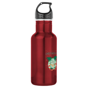 Christmas in July Tropical Colorful Christmas Tree 532 Ml Water Bottle