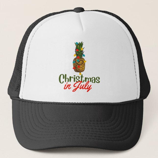 Christmas In July Trucker Hat (Front)