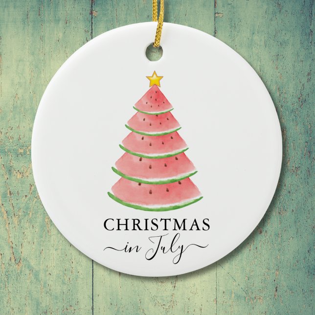 Christmas In July Watermelon Ceramic Tree Decoration (Creator Uploaded)