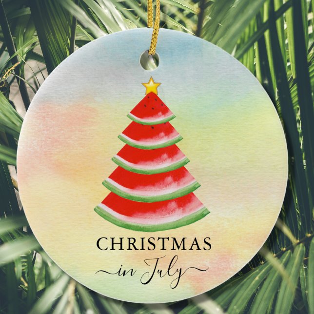Christmas in July Watermelon Ceramic Tree Decoration (Creator Uploaded)