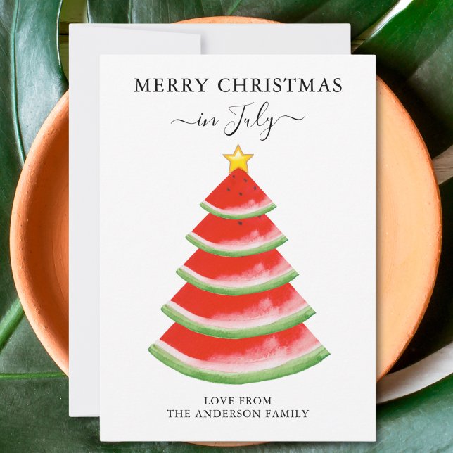 Christmas in July Watermelon  Holiday Card (Creator Uploaded)