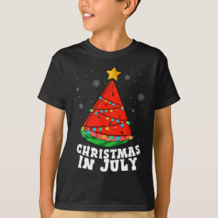 Christmas In July Watermelon Tree Summer Vacation  T-Shirt