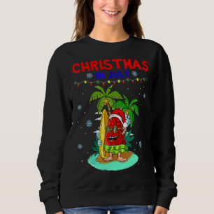 Christmas In July Watermelon Vacation  Vintage Sweatshirt