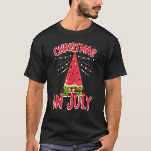 Christmas In July Watermelon Xmas Tree Summer Men T-Shirt