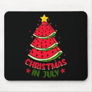 Christmas In July Women Men Kids Watermelon Xmas T Mouse Pad