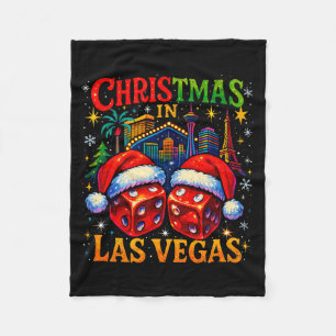 Christmas In Las Vegas Funny Holiday Design Long S Fleece Blanket