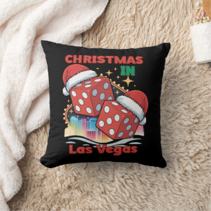 Christmas in Las Vegas Holiday Vibes Cushion