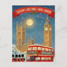 Christmas in London Greeting Card