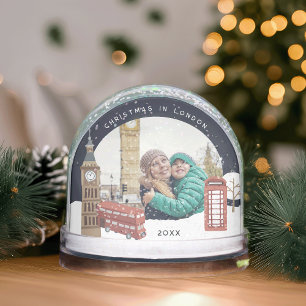 Christmas in London Keepsake Photo Snowglobe