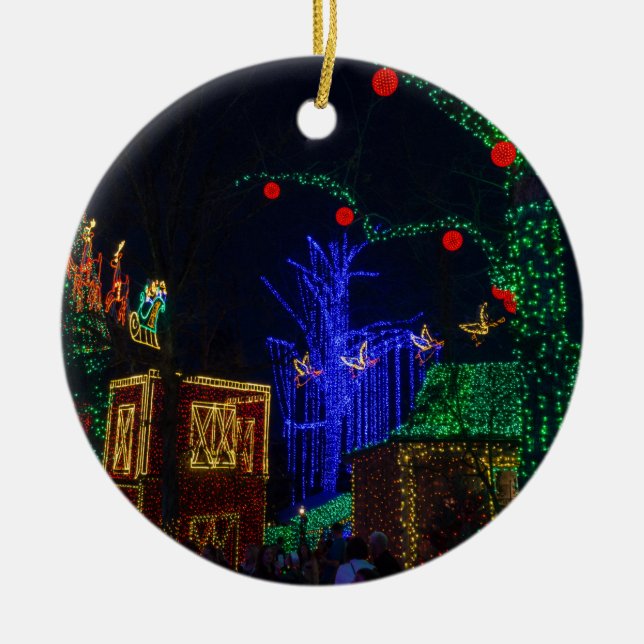 Christmas In Midtown Ceramic Tree Decoration (Front)