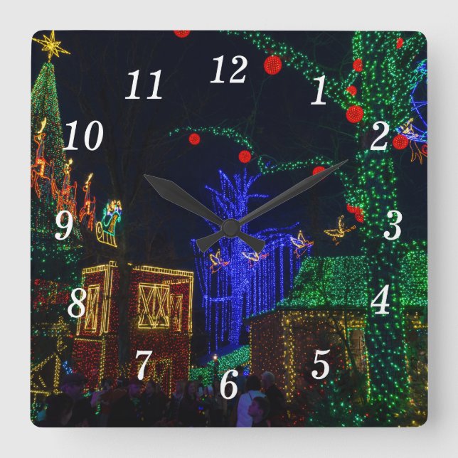 Christmas In Midtown Wall Clock (Front)