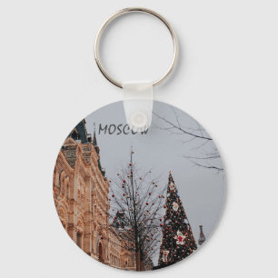 Christmas in Moscow Key Ring