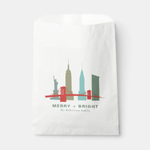 Christmas in New York, Architecture Skyline Favour Bags