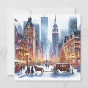 Christmas In New York Card