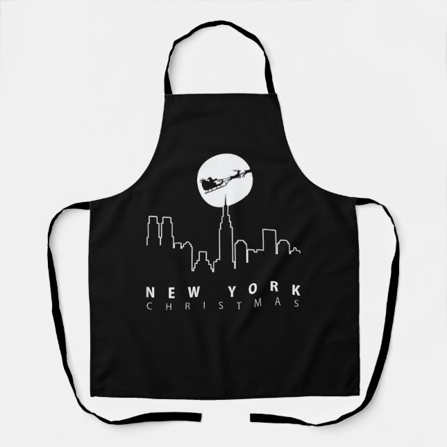 Christmas in New York City Apron (Front)