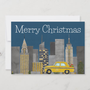 Christmas in New York City Customisable  Holiday Card