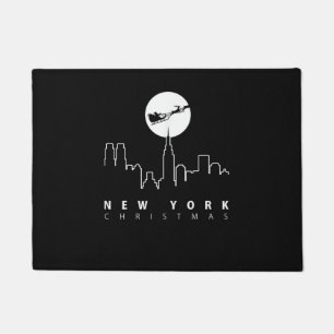 Christmas in New York City Doormat