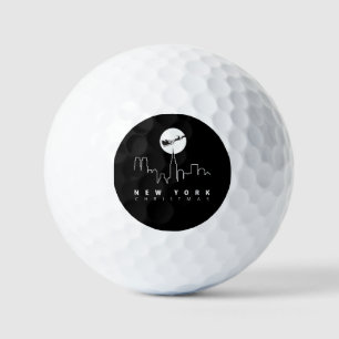 Christmas in New York City Golf Balls