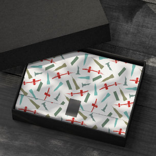 Christmas in New York City Holiday Buildings Tissue Paper