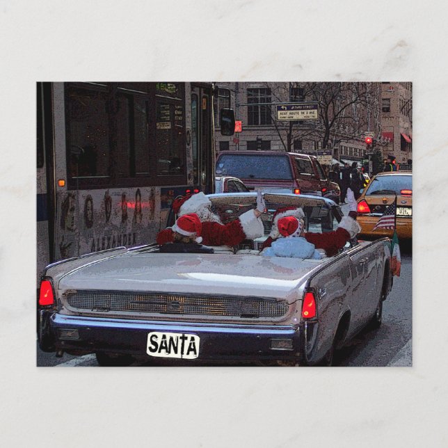 Christmas in New York City Holiday Postcard (Front)