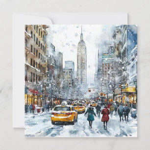 Christmas In New York Holiday Card