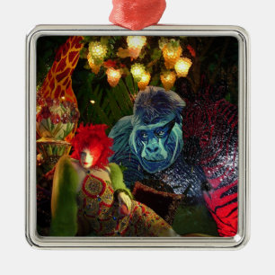 Christmas in New York Metal Tree Decoration