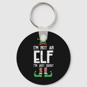 Christmas In Not Elf Just Short Funny Xmas Women K Key Ring