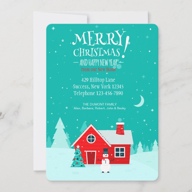 Christmas in our New Home Holiday Card (Front)