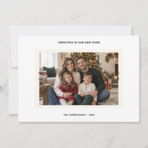 Christmas in Our New Home Photo Holiday Card