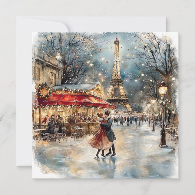 Christmas In Paris Holiday Card (Front)