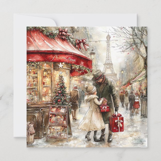 Christmas In Paris Holiday Card (Front)