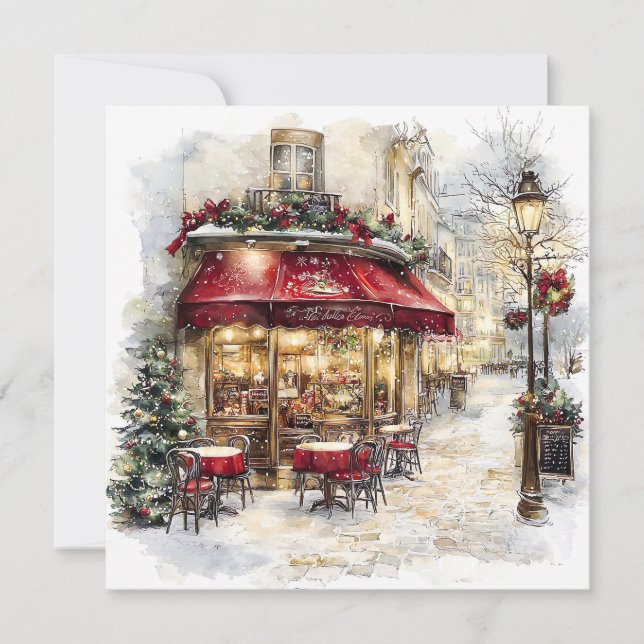 Christmas In Paris Holiday Card (Front)