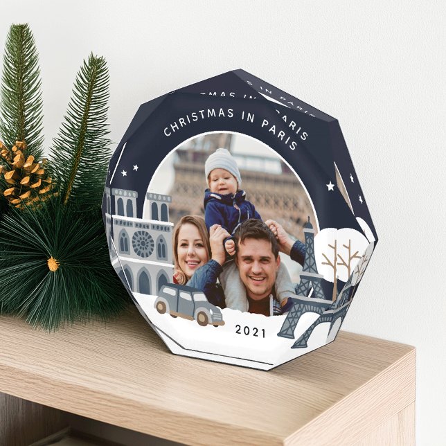 Christmas in Paris Keepsake Photo Block (Creator Uploaded)